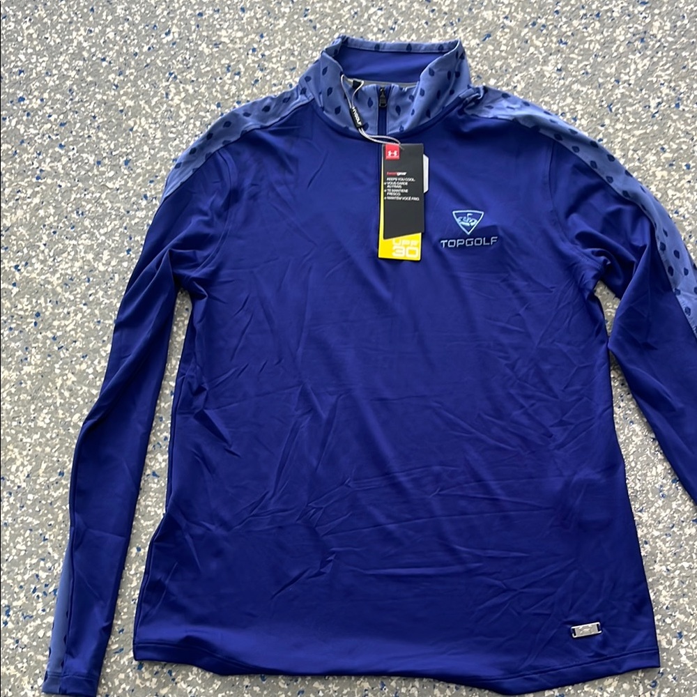 Under Armor | Topgolf Blue/Purple Long Sleeve Pullover | NWT